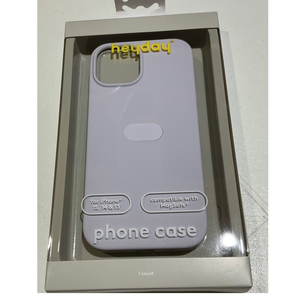 Heyday iPhone 15 14 13 Case Soft Purple MagSafe Recycled Silicone Antimicrobial